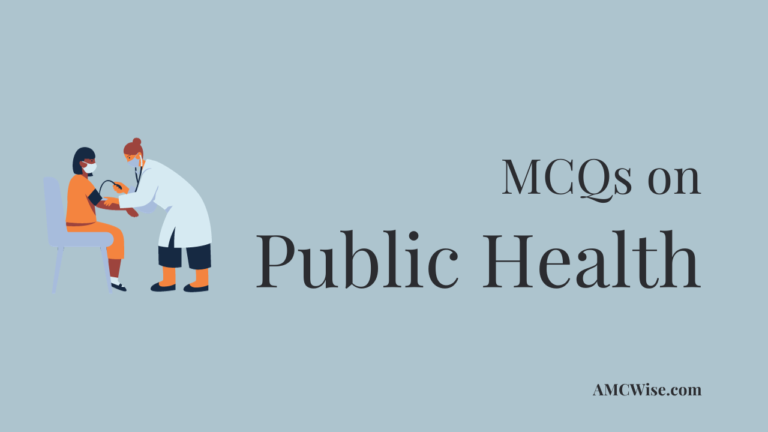 Public Health MCQs for AMC Part 1 Exam